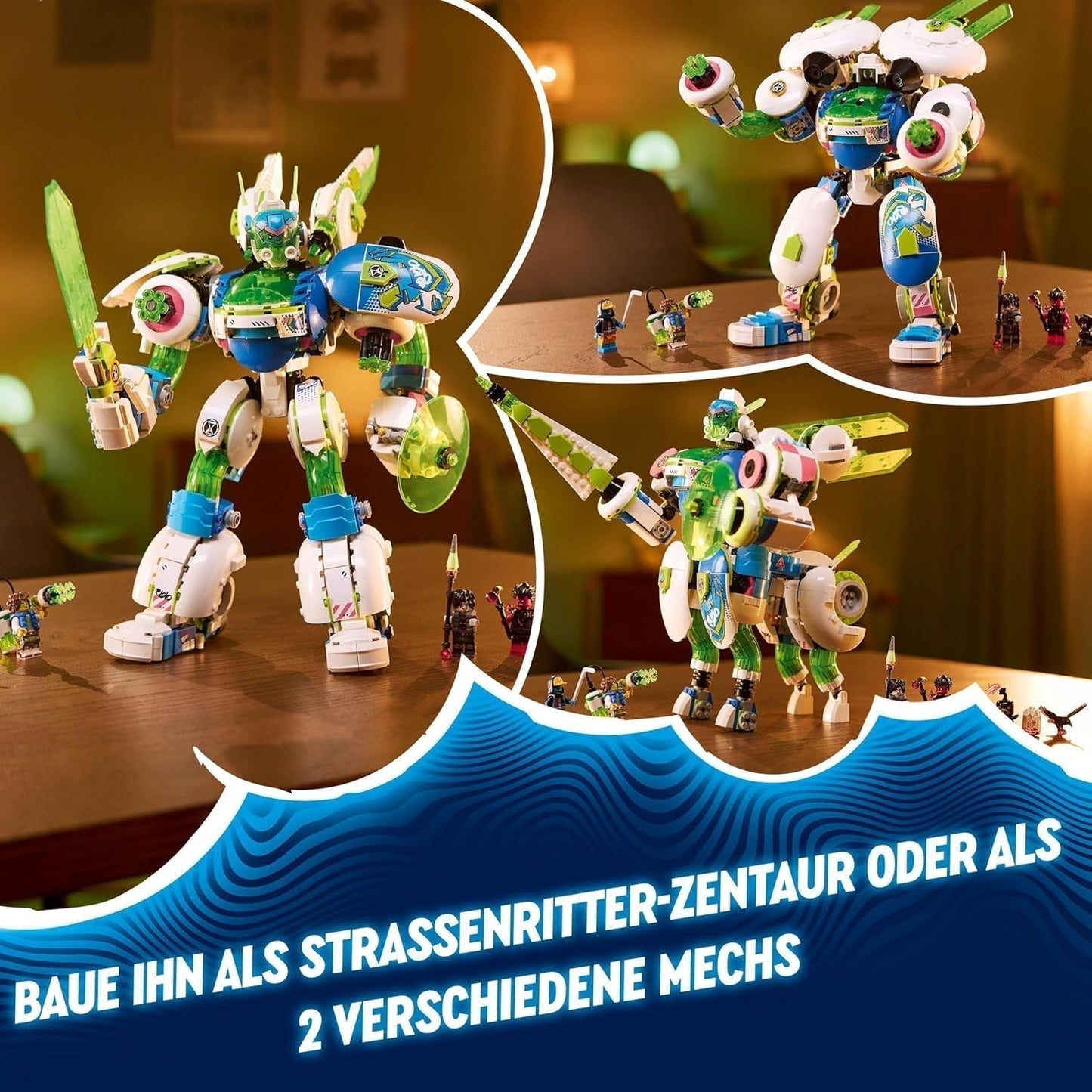 LEGO Dreamzzz 3 w 1 Mateo i Z-Blob Rycerz Mech Klocki do zabawy dla 10-latków Zestaw prezentowy dla dzieci Fantasy Robot na 3 sposoby Zabawka przygodowa 71485 Zestawy do budowania Kup sklep LEGO