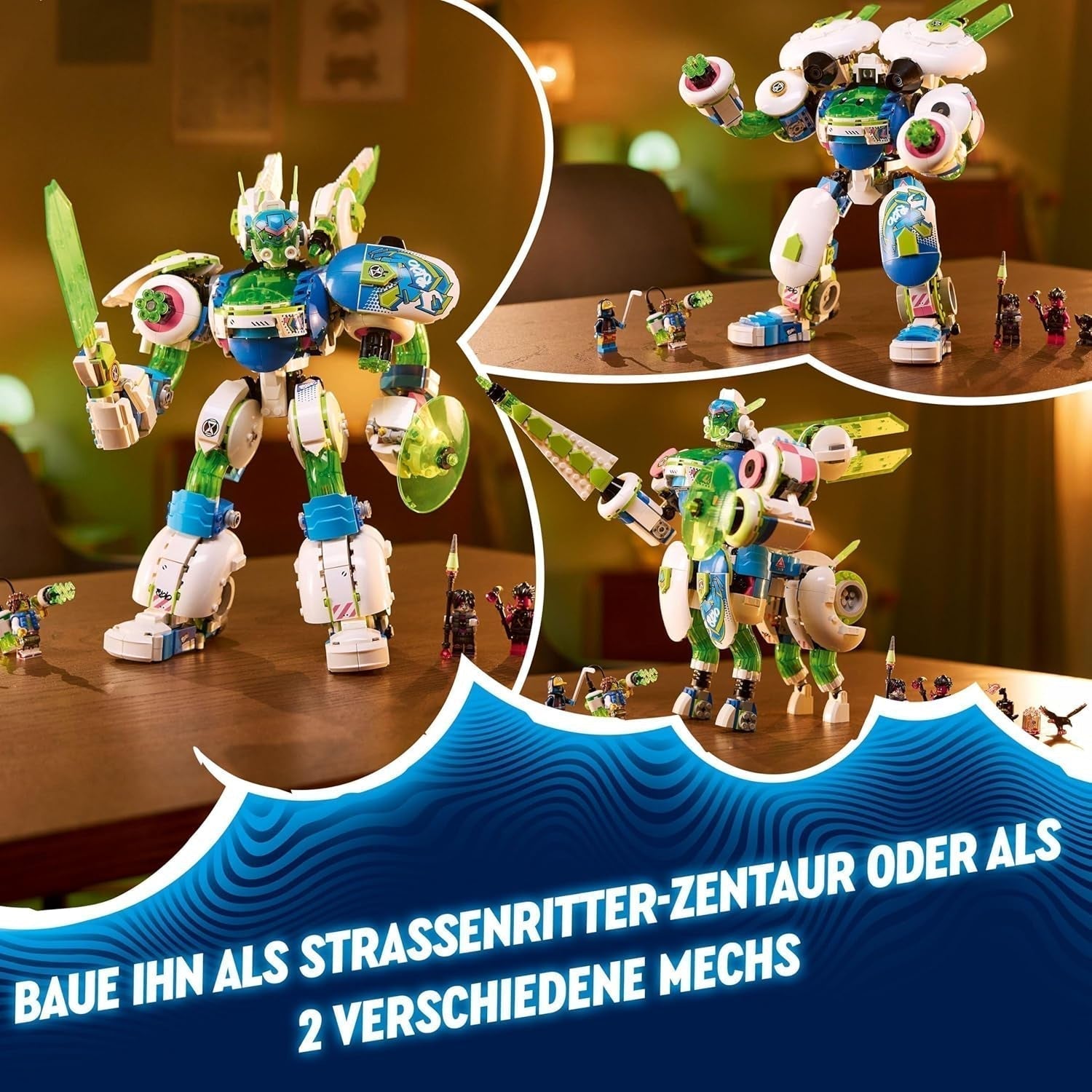 LEGO Dreamzzz 3 w 1 Mateo i Z-Blob Rycerz Mech Klocki do zabawy dla 10-latków Zestaw prezentowy dla dzieci Fantasy Robot na 3 sposoby Zabawka przygodowa 71485 Zestawy do budowania Kup sklep LEGO