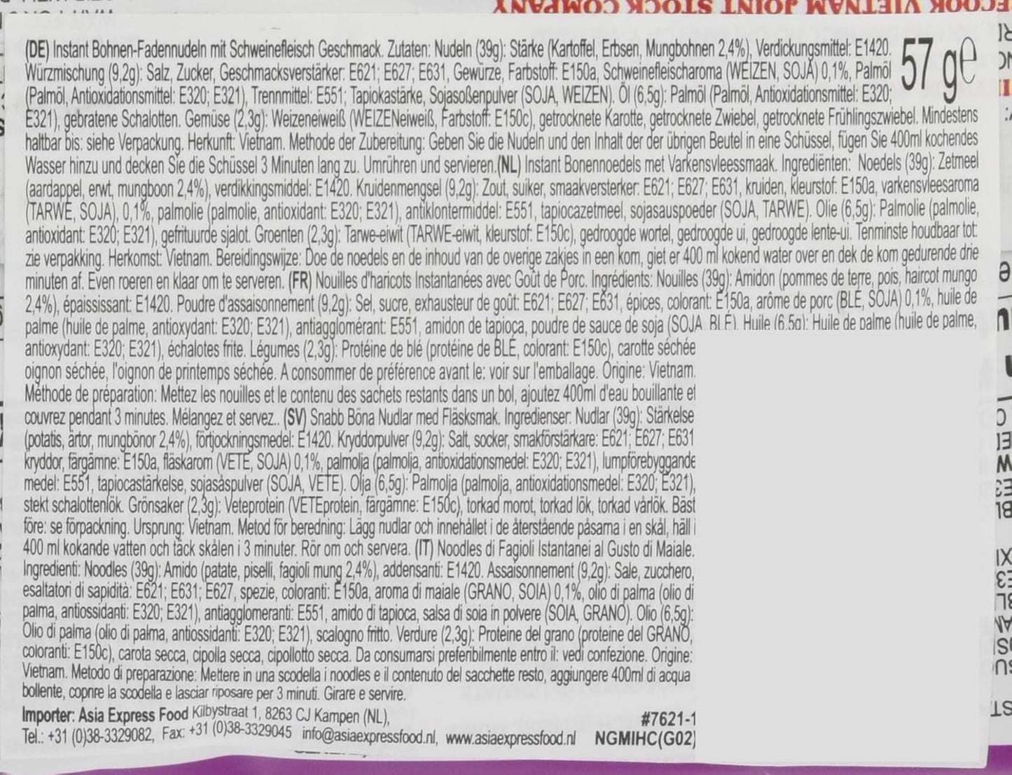 - GD Glass Makaron Natychmiastowy Z Wieprzowiną - (1 x 57g)