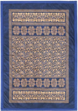 BASSETTI bawełna w kratkę TORCELLO kolor CIEMNY NIEBIESKI B1 rozmiar 135X190 Pościele i kołdry Naty Shop Granatowy 135X190