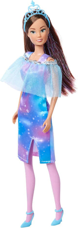 Simba Steffi Love Fantasy Princess, 4 różne kolory, wysłano tylko jedną sztukę, lalka księżniczka z peleryną i brokatowymi paskami, 29 cm, wiek 3+