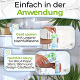 Butelka uzupełniająca BULA® Popo (750 ml) TYLKO DO NAPEŁNIENIA naszych butelek 150 ml i 50 ml! | Zastępuje aż 1000 chusteczek! | Ze składnikami naturalnego pochodzenia