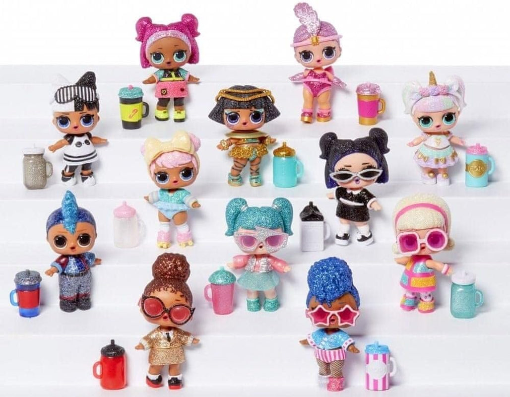 LOL Surprise Glitzer Series - Glitzer-Puppen im 12er-Pack - ponad 80 niespodzianek z Puppen, strojami, akcesoriami i nie tylko - Gra mit Wasserüberraschung - Für Mädchen und Jungen ab 4 Jahren
