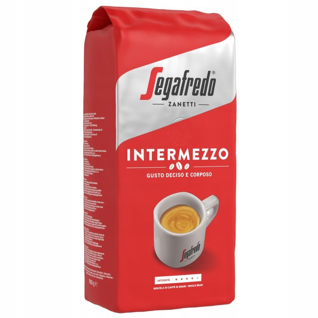 SEGAFREDO Intermezzo ESPRESSO ganze Bohne 4x1000g (4000g) - włoska kawa