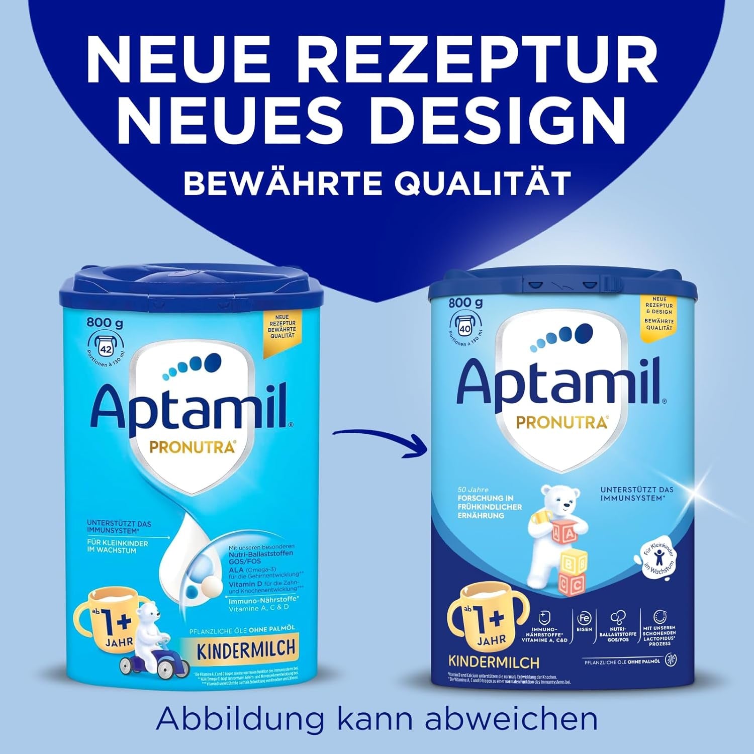 Aptamil Mleko wzrostowe 1 Plus - Mleko wzrostowe od 1 roku - 800g