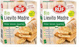 RUF Lievito Madre Sauerteig, Milder Weizen-Sauerteig, Mutterteig, Kurze Teigruhe Durch Enthaltene Trockenhefe, Lievito Madre Getrocknet Für Brot, Baguette, Focaccia, 3X35G Mieszanka do pieczenia i gotowania Naty Shop 105 G (2Er Pack) Lange Teigruhe