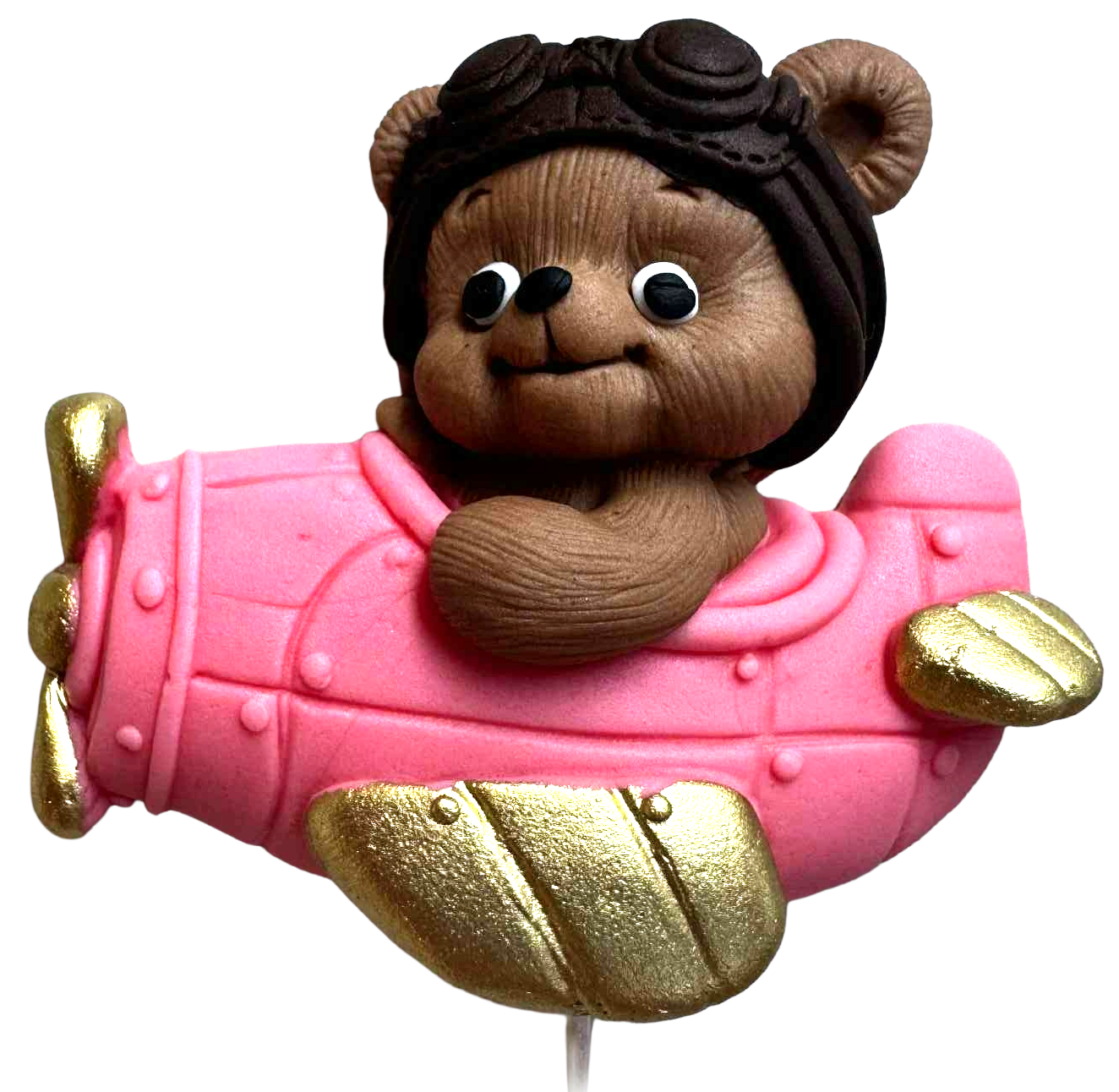 Dekoracja jadalna, Miś w samolocie. Dekoracje ze sklepu Sugar Paste Nati