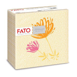 Fato - Serwetki papierowe suche, airlaid, efekt tekstylny, opakowanie 50 serwetek, 40X40 złożone w formacie 4, Tropicana Decor
