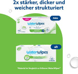 WaterWipes Sensitive+ Hydrating Boost Chusteczki nawilżane, Chusteczki nawilżające, 360 sztuk (6 szt.), 3 w 1 Czyszczenie, pielęgnacja, nawilżanie, 99% wody z aloesu, bezzapachowe chusteczki dla dzieci