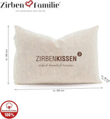 Rodzina szwajcarskiej sosny kamiennej Poduszka ze szwajcarskiej sosny kamiennej Simply Heavenly Dreaming 30X20 cm, drewno, naturalne, 1 sztuka (1 opakowanie) Poduszki standardowe Naty Shop