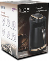 Turecka kawiarnia Inca | Maszyny Türk Kahve | 250ml (1-4 filiżanek) | 400W | IKM-01 | Ochrona przed rozlaniem i gotowaniem bez wody | Płyta grzewcza ze stali nierdzewnej | Automatyczne wyłączanie | Dla doskonałej kawy po turecku