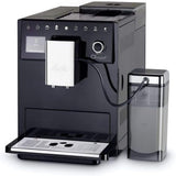 Melitta CI Touch - W pełni automatyczny ekspres do kawy z systemem mlecznym, ekspres ze zintegrowanym młynkiem do kawy i spieniaczem do mleka, m.in. do espresso lub cappuccino, srebrny