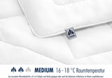 Kołdra całoroczna Irisette Merino - Made in Germany - Nowa kołdra przejściowa z czystej wełny, 135 x 200 cm, biała, kołdry i kołdry z certyfikatem Oeko-Tex Naty Shop