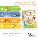 Catit Kremowe kubki, tuńczyk i kurczak z jagodami, 4x25g