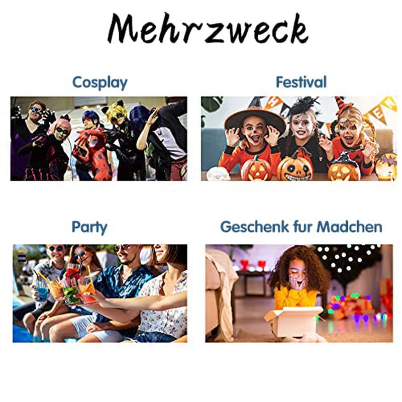 Byhoo 6 szt. Tymczasowa farba do włosów na czarne włosy, kreda do włosów, zmywalna farba do włosów, pomysł na prezent dla dziewczynek, prezent urodzinowy dla nastolatków. Farba do włosów Naty Shop