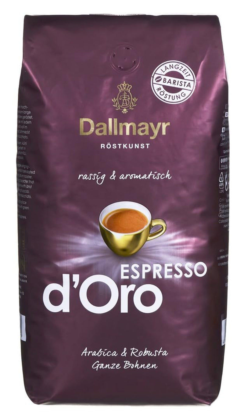Espresso d'Oro całe ziarna 8x 1000g (8000g) - kawa mocno aromatyzowana