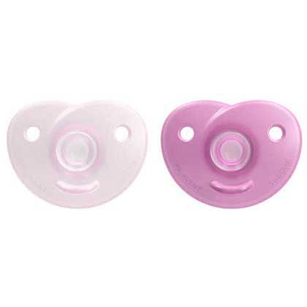 Philips AVENT Soothie - smoczek bez BPA dla dzieci w wieku 0-6 miesięcy, różowy/jasnoróżowy (model SCF099/22)