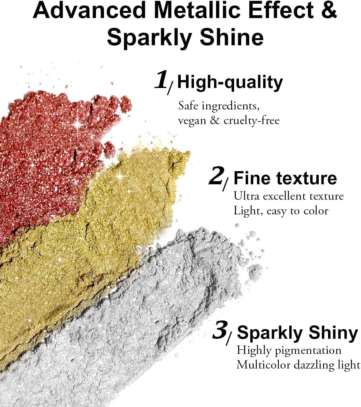 BISHENGYF Proszek do paznokci w kolorze różowego złotaNeue Upgrade Grosse Kapazitä Chrom PulverSuper-Spiegeleffekt Metall Mirror Chrome Powder – Neonowy szklisty efekt perłowy Brokat Nagelkunst Pulver Für DIY Salon