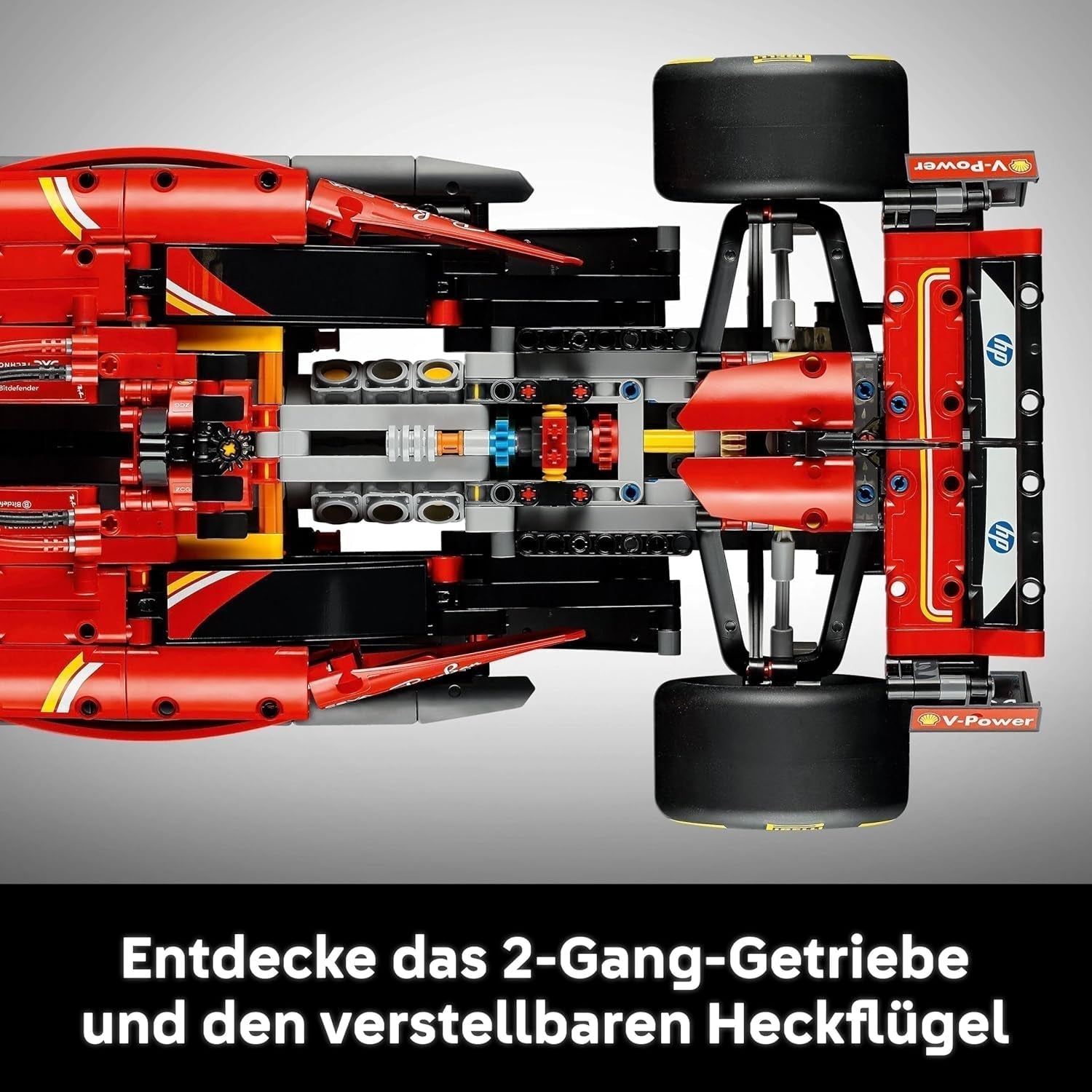 LEGO Technic Ferrari SF-24 F1 Race Car - Model samochodu dla dorosłych - Zestaw kolekcjonerski Formuły 1 - silnik V6, skrzynia biegów, układ kierowniczy i DRS w skali 1:8 - Prezent dla fanów sportów motorowych i samochodów wyścigowych 42207 Zestawy do budowania Beuche den LEGO-Store