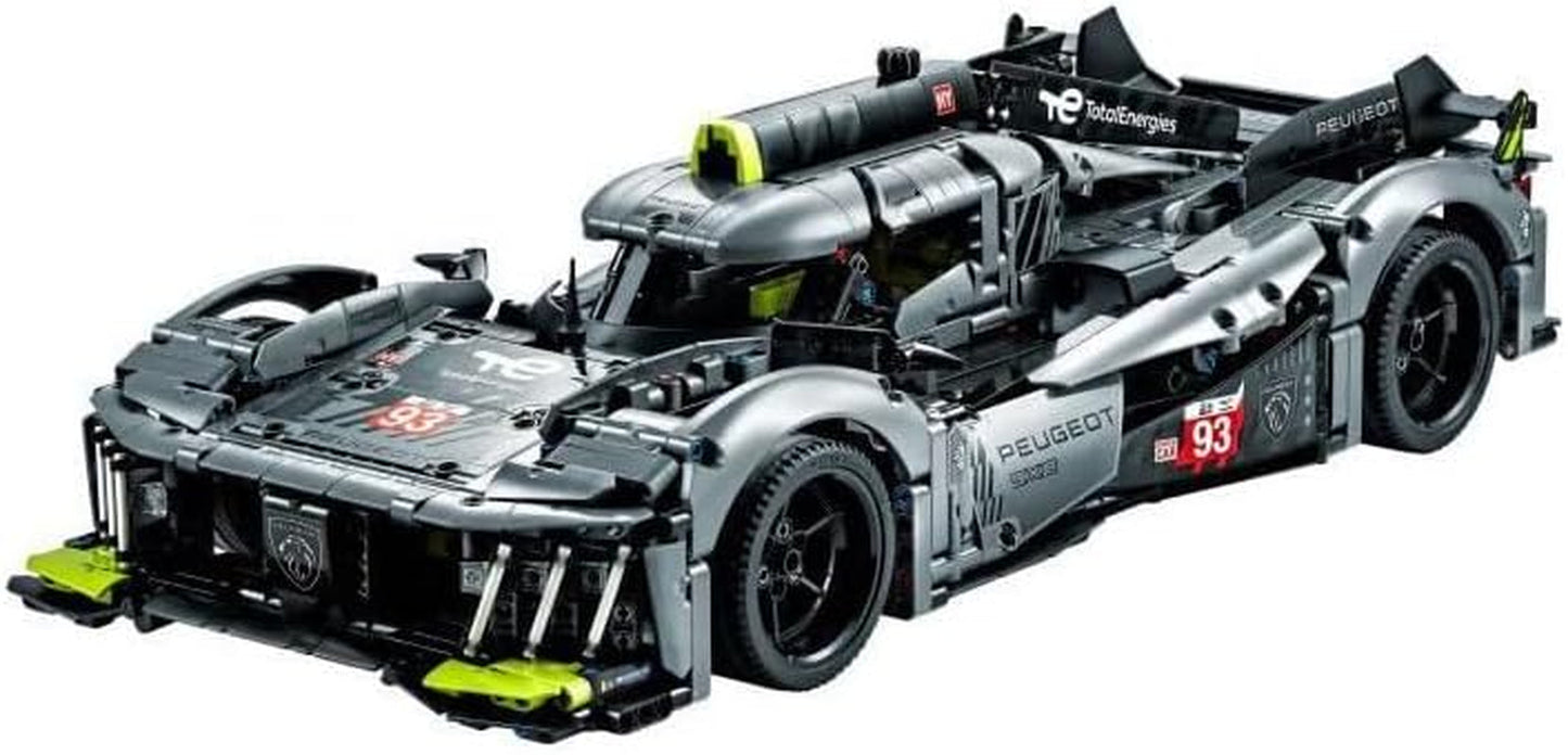 LEGO 42156 Technic Peugeot 9X8 24H Le Mans Hybrid Hypercar Legendarny samochód wyścigowy Zestaw modeli do składania dla dorosłych Samochody do sportów motorowych w skali 1:10 Kolekcjonerskie dla zaawansowanych graczy Zestawy do budowania Kup w sklepie LEGO