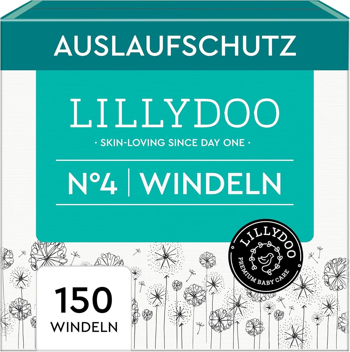 LILLYDOO Pieluszki dziecięce Przyjazne dla skóry - rozmiar 3 (6-10 kg), 29 sztuk, niezawodna ochrona przed wyciekami, miękkie, bezzapachowe i bez balsamu dla skóry wrażliwej, testowane dermatologicznie