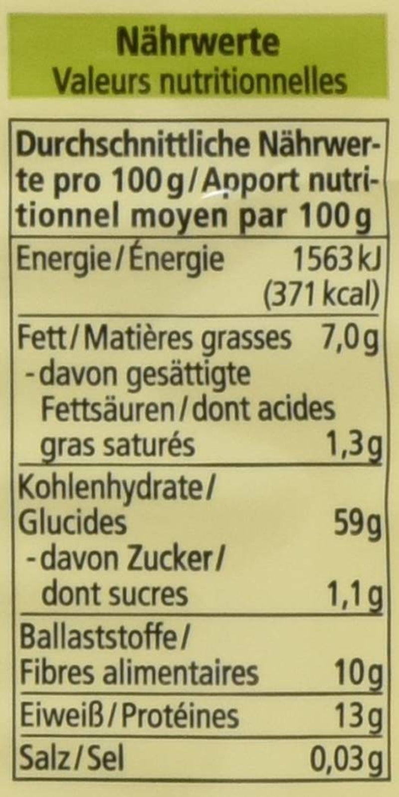 Ekologiczne płatki owsiane drobne płatki 500g (1 opakowanie)