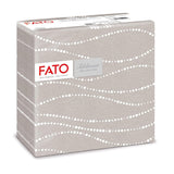 Fato - Serwetki papierowe suche, airlaid, efekt tekstylny, opakowanie 50 serwetek, 40X40 złożone w formacie 4, Tropicana Decor