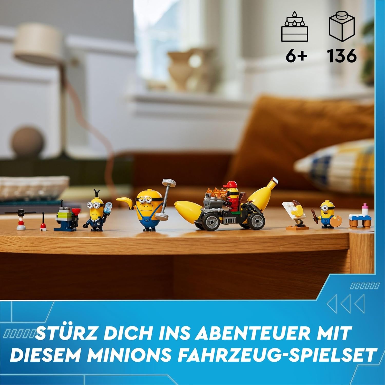 LEGO I — 4 stworki i maszyna bananowa Simply Incorrigible dla dzieci — Po prostu niepoprawne 4 stworki dla dzieci Kreatywny prezent dla chłopców i dziewcząt w wieku 6 lat 75580 Zestawy do budowania Beuche den LEGO-Store