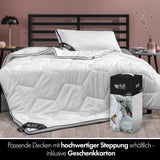 Poduszka 80X80 cm - wzór 2 w 1 - poduszka w poduszce - duża oddychająca i nadająca się do prania poduszka do spania oraz 100% wegańska - 2 poduszki 3 opcje - poduszka z wypełnieniem 600G i 1200G Poduszki standardowe Naty Shop
