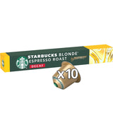 STARBUCKS Blonde Espresso Roast Entkoffeiniert marki Nespresso, Helle Röstung, Kaffeekapseln 6 x 10 (60 Kapseln)