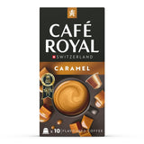 Café Royal Caramel Flavoured Kaffee – Kaffeekapseln kompatybilna z Nespresso®, kremowa, helle Röstung, 100% Arabica, Rainforest Alliance, 100 Kapseln