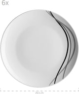 Zestaw zastawy stołowej Mäser, porcelana TAJO, biały, 40 x 60 x 40 cm