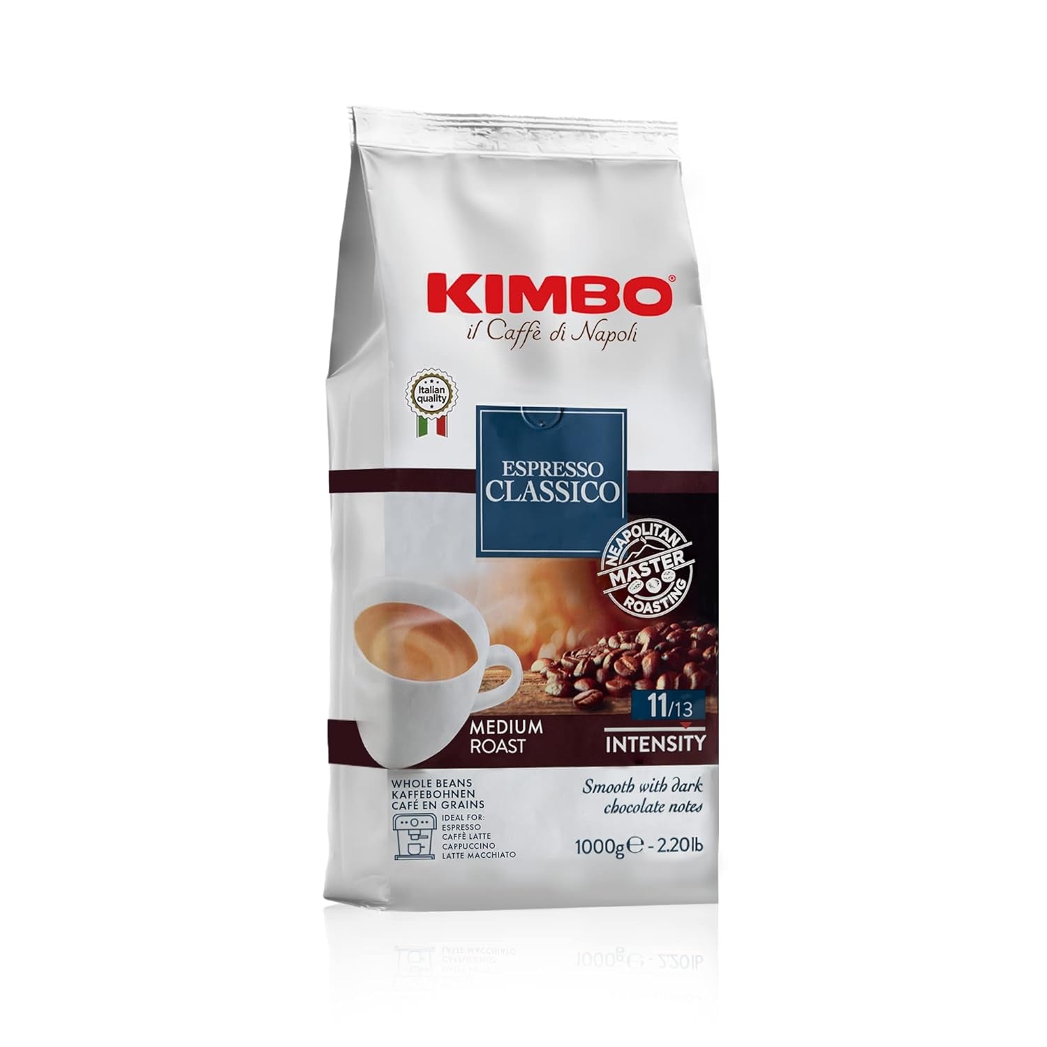 Espresso Classico ganze Kaffeebohnen, średnie Röstung, worek 1kg
