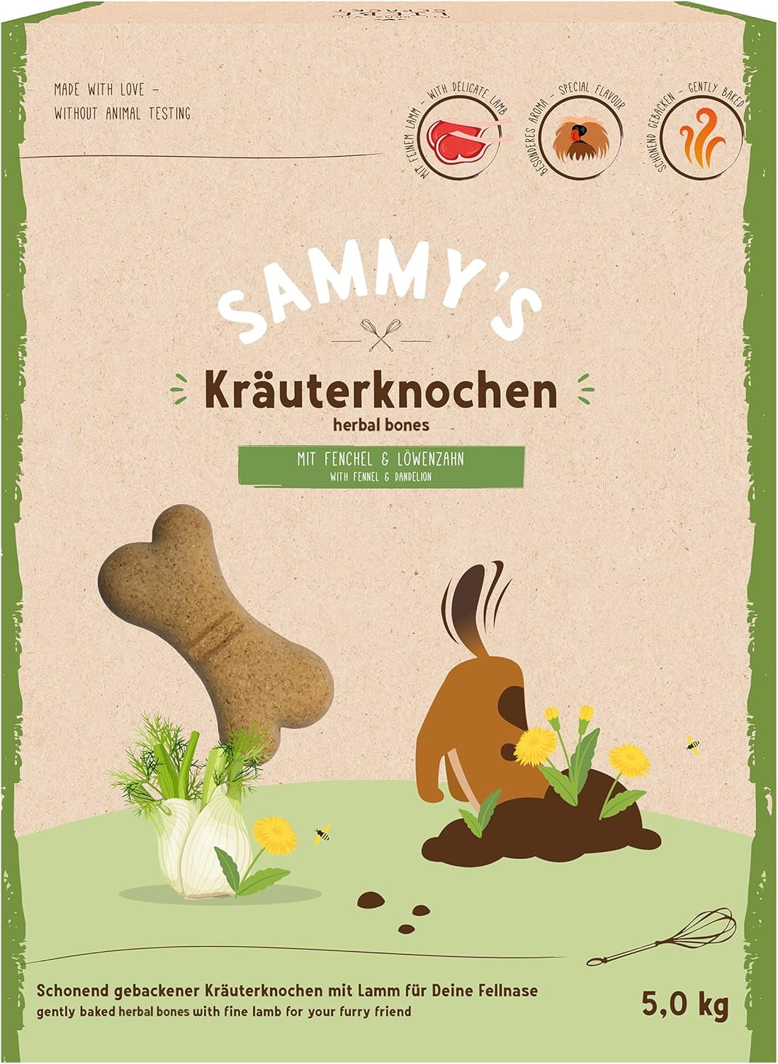 Monety musli Sammy'ego | Chrupiące pieczone przekąski dla psów | 5 monet zbożowych musli dla Twojego dużego futrzanego przyjaciela (30kg+) | 1 kg