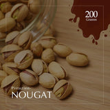 Rzemieślniczy czekoladowy turrón pistacjowy, 200g, kremowa konsystencja, najwyższa jakość, doskonałe składniki, autentyczny smak, najdroższy turrón na świecie