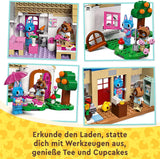 Zestaw LEGO Animal Crossing Nook's Shop i Sophie's House, kreatywna zabawka dla dzieci z 2 minifigurkami z serii gier wideo, prezent dla dziewcząt i chłopców od 7 lat 77050 Zestawy do budowania Besuche den LEGO-Store