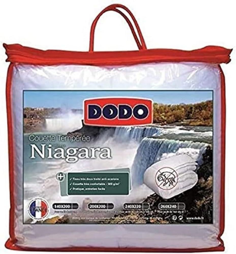 Kołdra przeciw roztoczom, biała, 240 x 220 cm, do łóżka podwójnego, kołdra Niagara, miękka i wygodna, można prać w pralce w 40 °C Kołdry i kołdry Naty Shop 200X140 Cm Uni
