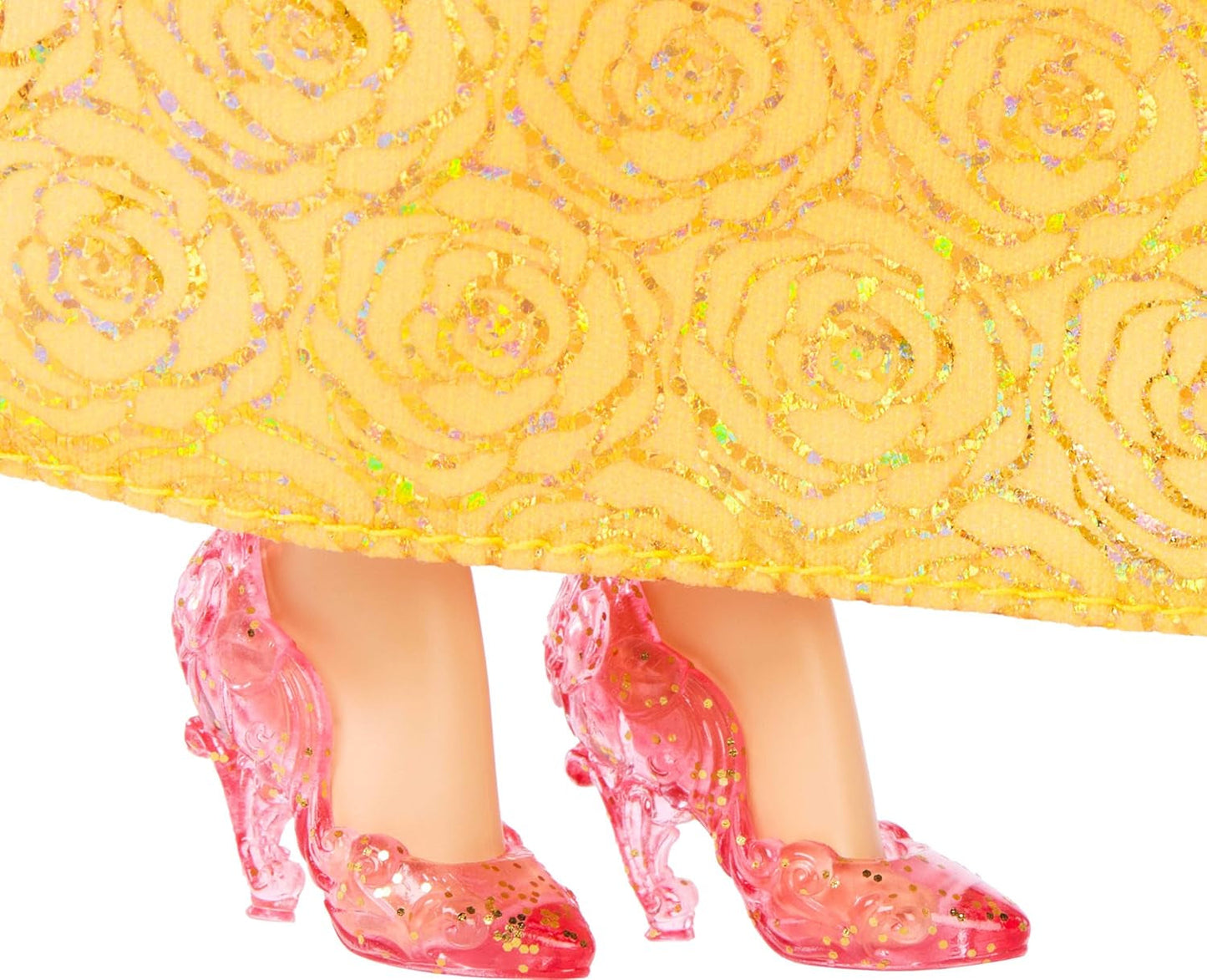 Mattel Disney Princess Toy Przegubowa lalka Belle Fashion z błyszczącymi ubraniami i akcesoriami Prezent inspirowany filmami Disneya dla dzieci HLW11