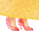 Mattel Disney Princess Toy Przegubowa lalka Belle Fashion z błyszczącymi ubraniami i akcesoriami Prezent inspirowany filmami Disneya dla dzieci HLW11