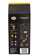 Segafredo Zanetti Caffè Crema Dolce - Całe ziarna (opakowanie 1 kg) - Pasuje do Caffè Crema - Kawa ziarnista jasno i średnio palona o łagodnym i zrównoważonym smaku (2 opakowania)