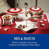 Villeroy & Boch - Małe pudełko do przechowywania Winter Bakery Delight, Ceramiczne pudełko na świąteczne ciasteczka, Pudełko świąteczne, Pudełko na ciasteczka, Pudełko na ciasteczka, Pudełko ceramiczne z pokrywką, Przechowywanie słodyczy, Porcelanowe pudełka do przechowywania żywności Premium Naty Shop