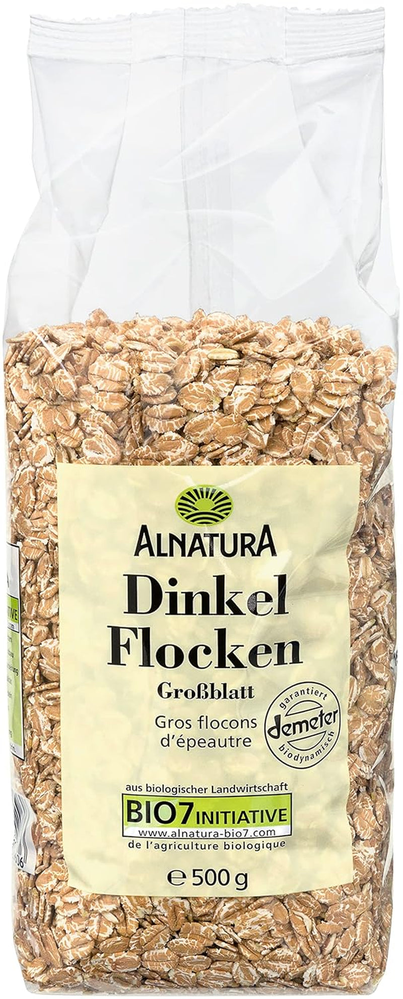 Ekologiczne płatki orkiszowe z dużymi płatkami, 500g