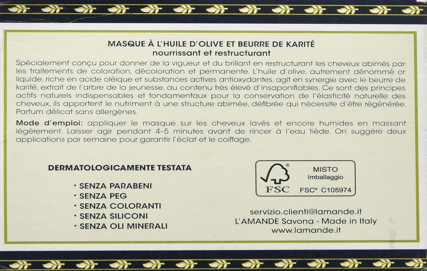 Maska do twarzy z oliwą z oliwek - 300 ml Maska do włosów Naty Shop