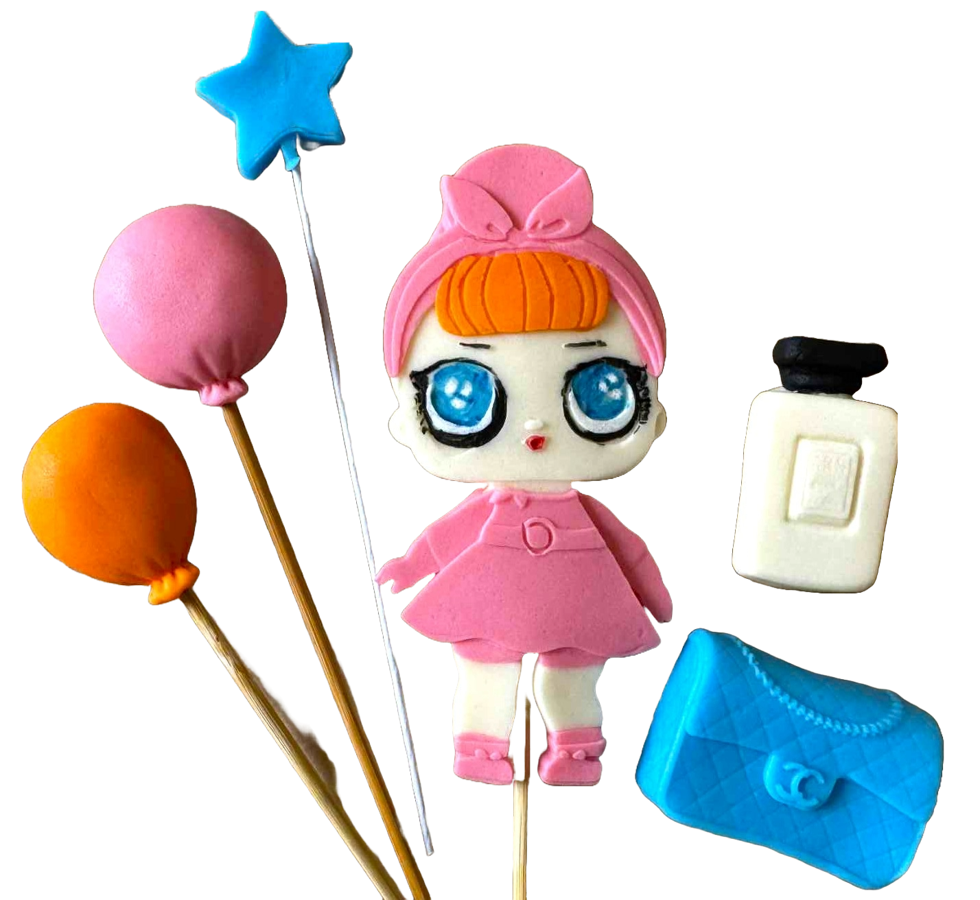 Zestaw jadalnych dekoracji, LOL Doll Dekoracje ze sklepu Sugar Paste Nati