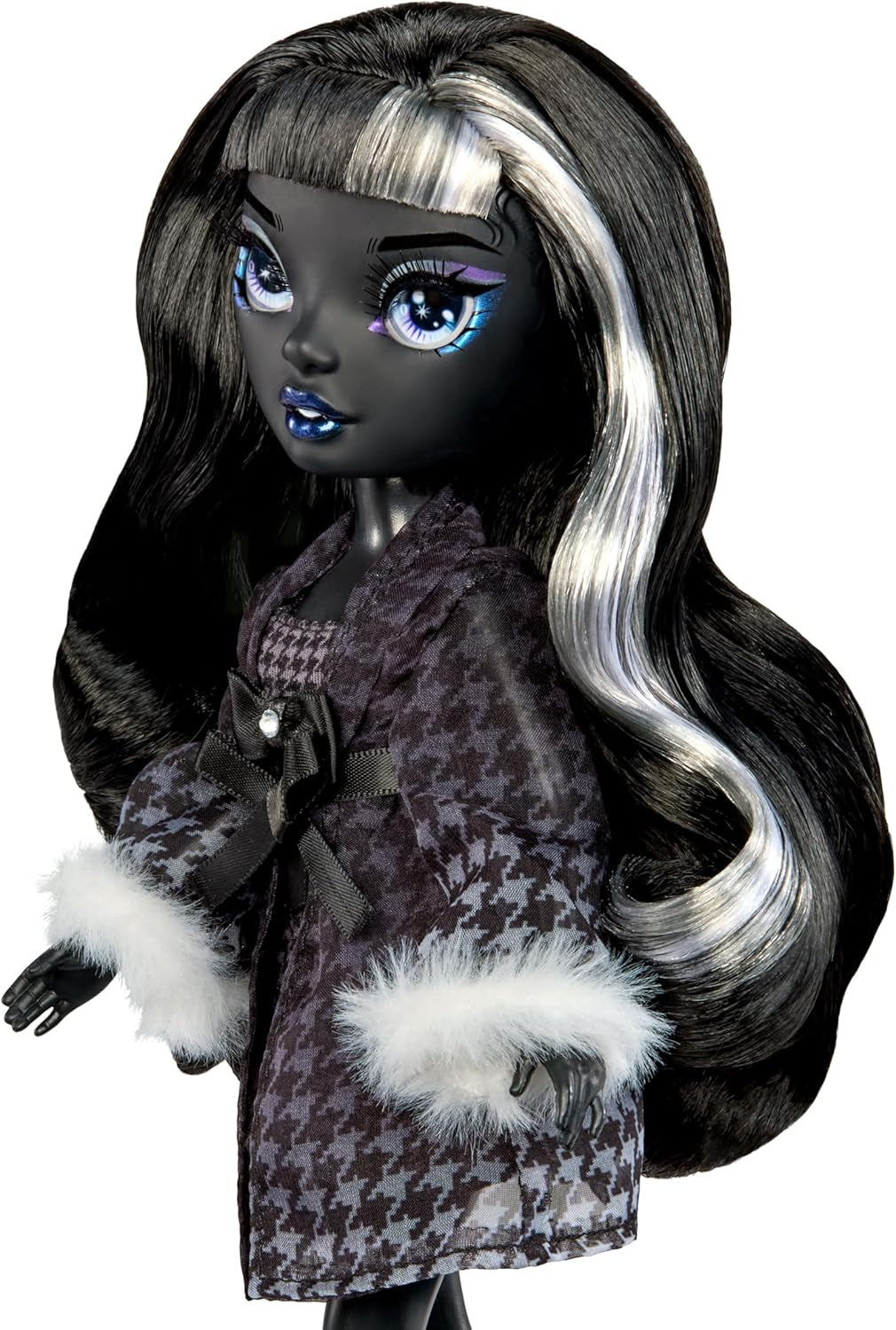 Rainbow High Shadow High Girl's Night - Shanelle Onyx - 28 cm modna lalka w odcieniach szarości, czarnych włosach i stroju z akcesoriami i grzebieniem - Dla kolekcjonerów i dzieci w wieku od 6 lat