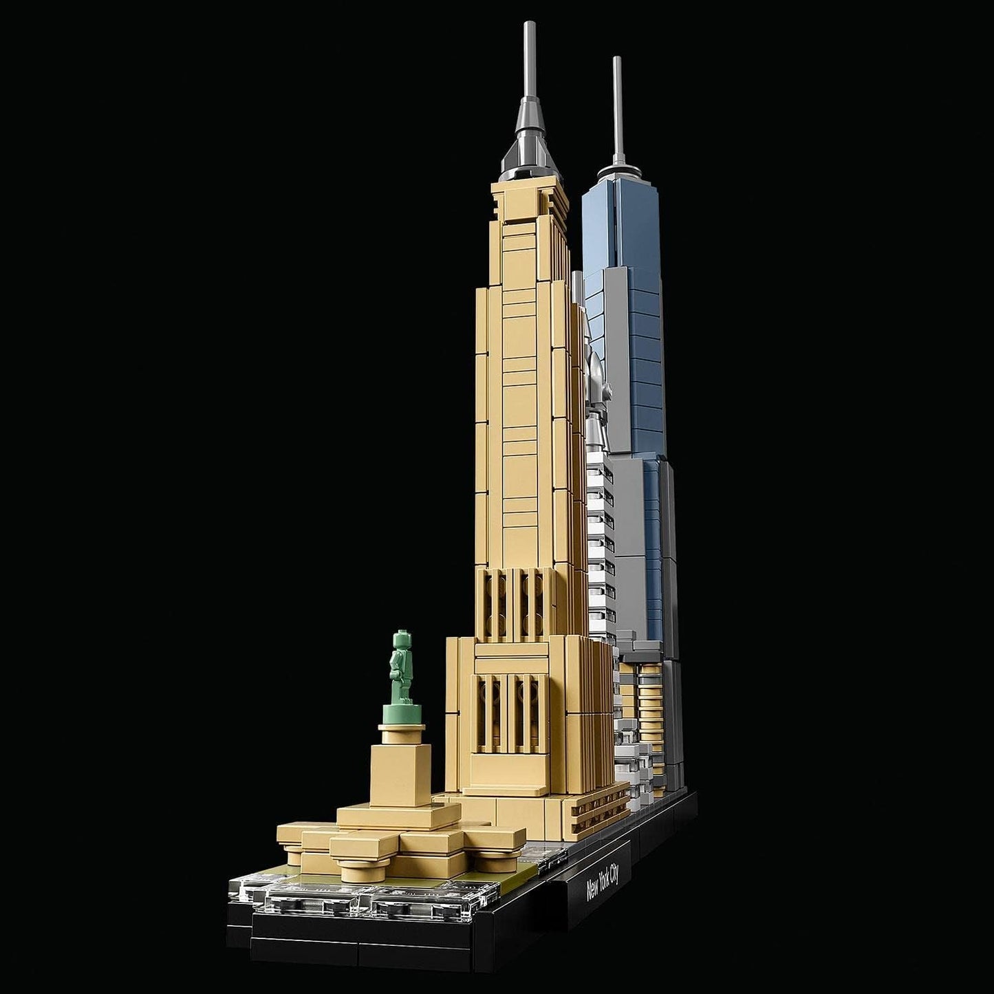 Zestaw LEGO Architecture Nowy Jork, model panoramy miasta z World Trade Center i Statuą Wolności, rękodzieło dla dorosłych, dekoracje do domu i biura, prezenty dla kobiet i mężczyzn 21028 Zestawy do budowania Besuche w sklepie LEGO
