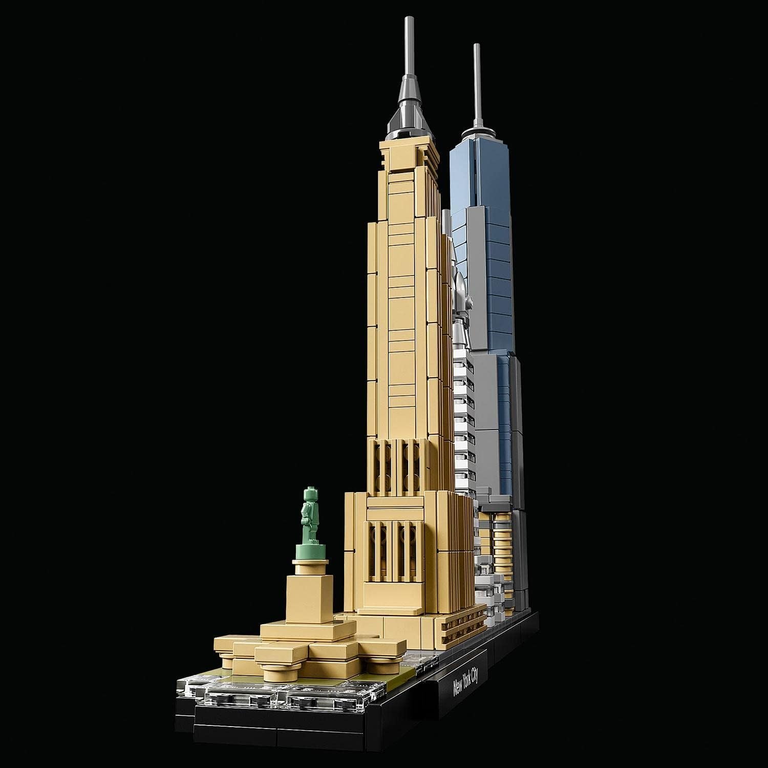 Zestaw LEGO Architecture Nowy Jork, model panoramy miasta z World Trade Center i Statuą Wolności, rękodzieło dla dorosłych, dekoracje do domu i biura, prezenty dla kobiet i mężczyzn 21028 Zestawy do budowania Besuche w sklepie LEGO