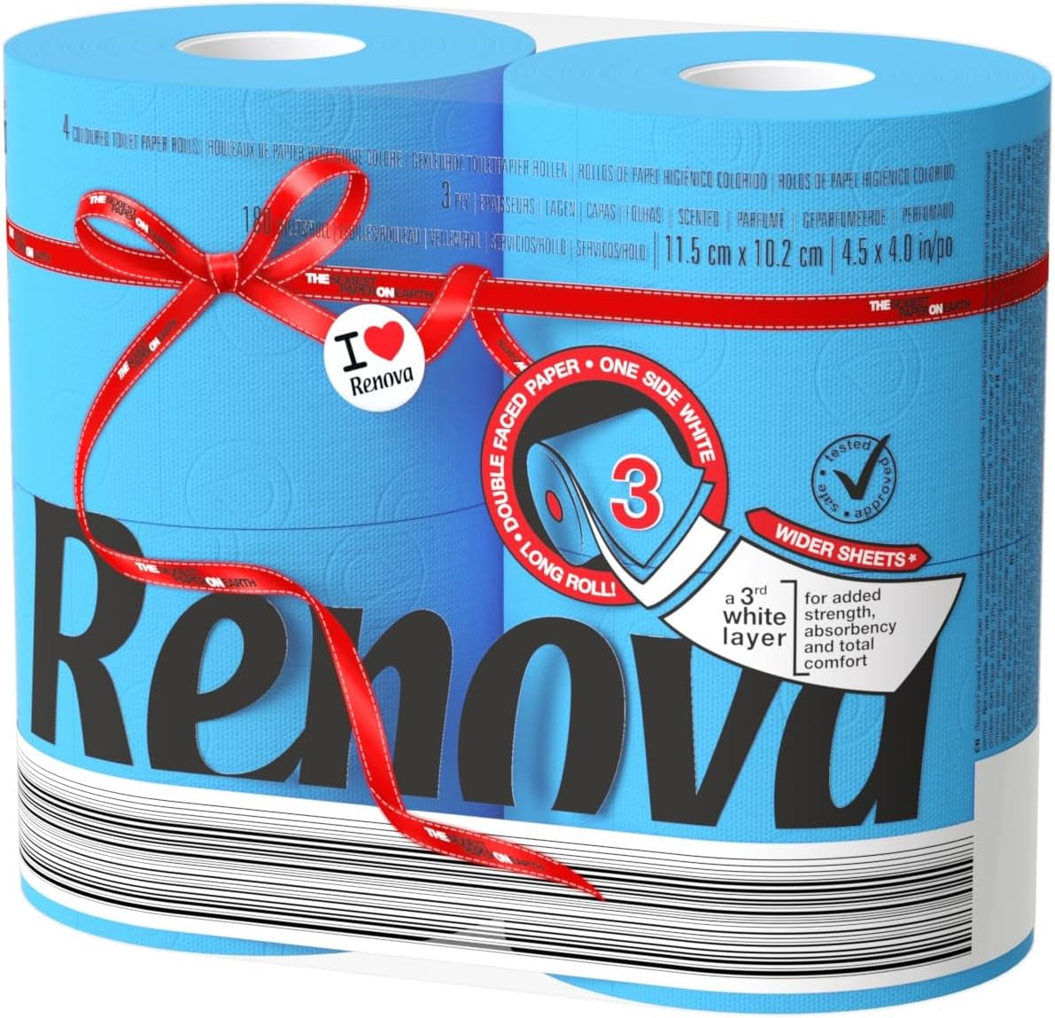 Papier toaletowy Renova, zielony, 4 rolki