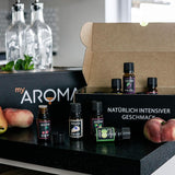 Myaroma | Zestaw: Las i łąka - Czysty naturalny aromat o smaku owocowym i o smaku owocowym (5 x 10 ml) | Bezcukrowe i niesłodzone słodziki Naty Shop
