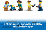 LEGO City piętrowy autobus, piętrowy autobus zabawkowy, zestaw pojazdów dla dziewcząt i chłopców od 7 lat, zawiera 5 figurek, w tym dziecko w wózku 60407 Zestawy do budowania Besuche den LEGO-Store
